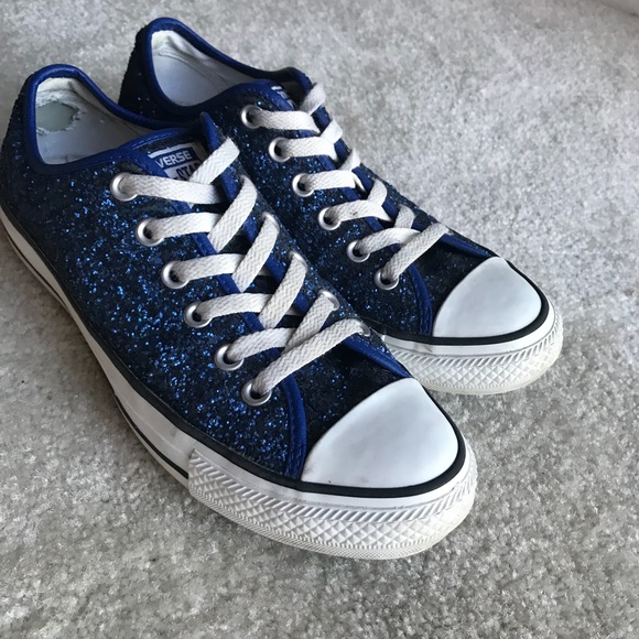 converse blue sequin